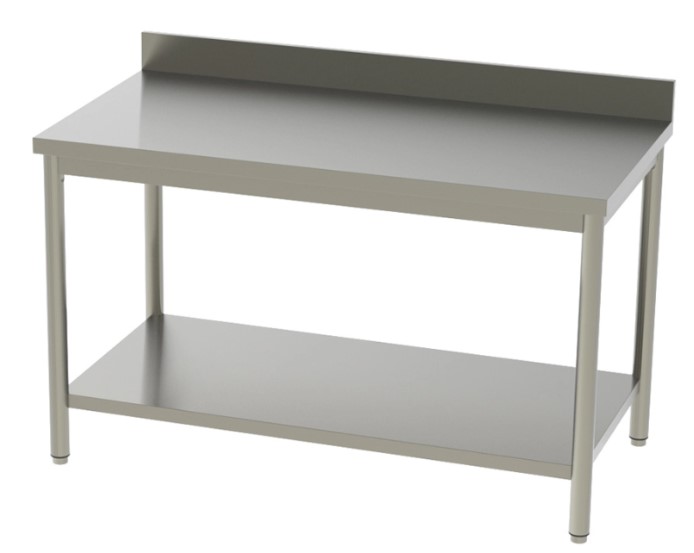 TABLE CENTRALE/ADOSSEE AVEC/SANS ETAGERE  L 1200 (CONFIG SELON DISPO)