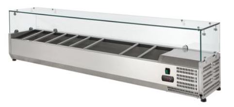 VITRINE A INGREDIENTS INOX