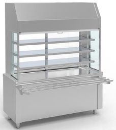 [SVR16] VITRINE ET PLAN REFRIGERES AVEC RAMPE 4 BACS