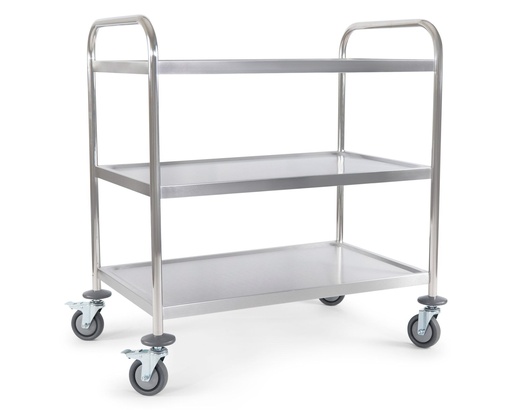 [CHD3] DESSERTE CHARIOT INOX 3 NIVEAUX